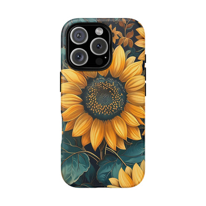 Sunflower Phone Case - Bright Floral Design, Stylish Tough Cover for Sunflower Lovers, Gift for Plant Enthusiasts, Mom Gift, Nature Lovers