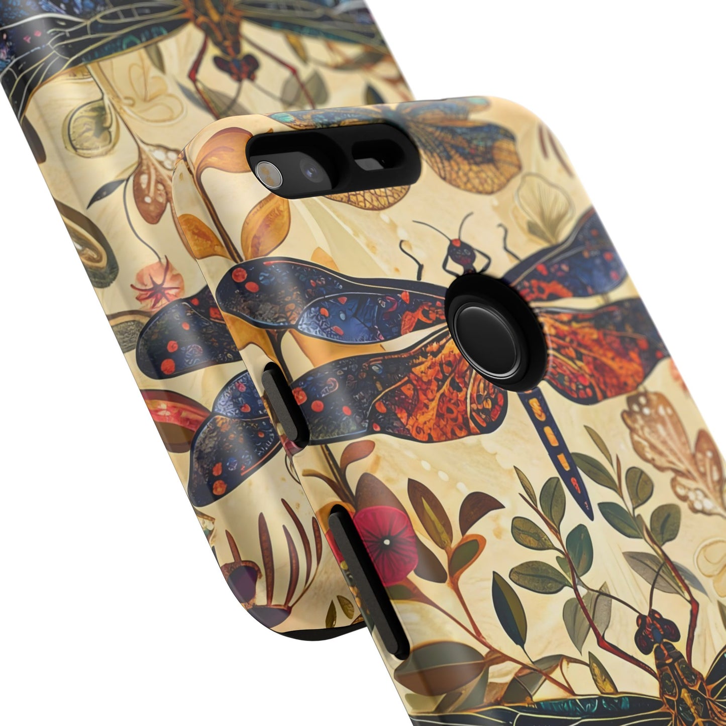 Vintage Dragonfly Phone Case, Nature Inspired, Tough Cases, Eco-Friendly Gift, Bohemian Style, Insect Design