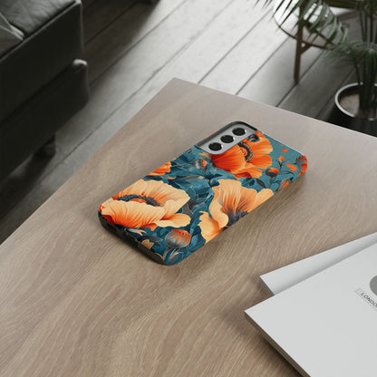 Floral Phone Case, Tough Cases for Protection and Style, Spring Aesthetic, Gift for Her, Phone Accessory for Nature Lovers