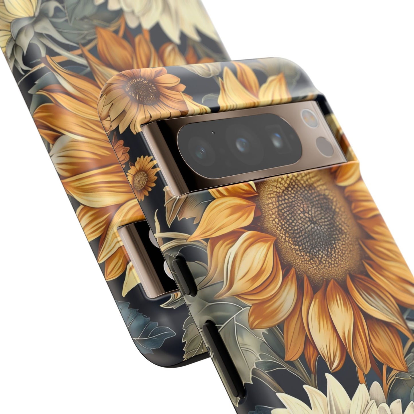 Floral Phone Case for Tough Cases, Sunflower Design, Nature Lover Gift, Birthday Present, Eco-Friendly Accessories, Summer Vibes