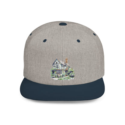 Countryside English Cottage Flat Bill Snapback