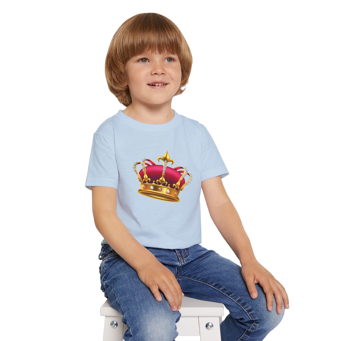 Royal Crown Toddler T-Shirt - Cute Kids Shirt for Little Royals - Perfect Birthday & Party Gift