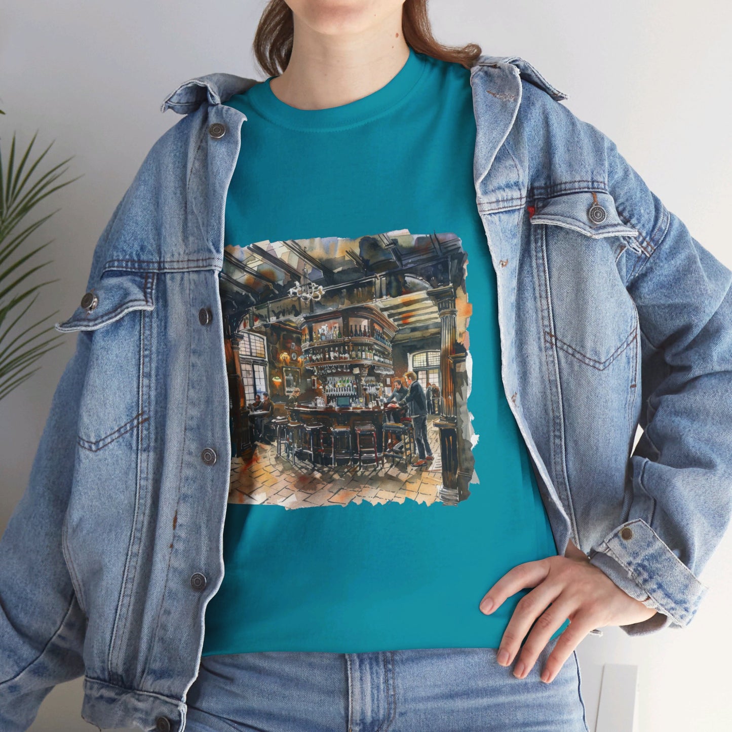 The Heart of British Culture and Iconic Landmarks Aesthetic Unisex Heavy Cotton T-Shirt