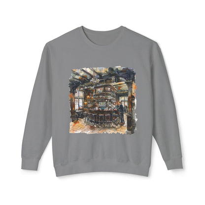 Unisex Lightweight Crewneck Sweatshirt Classy - Cozy British Pub