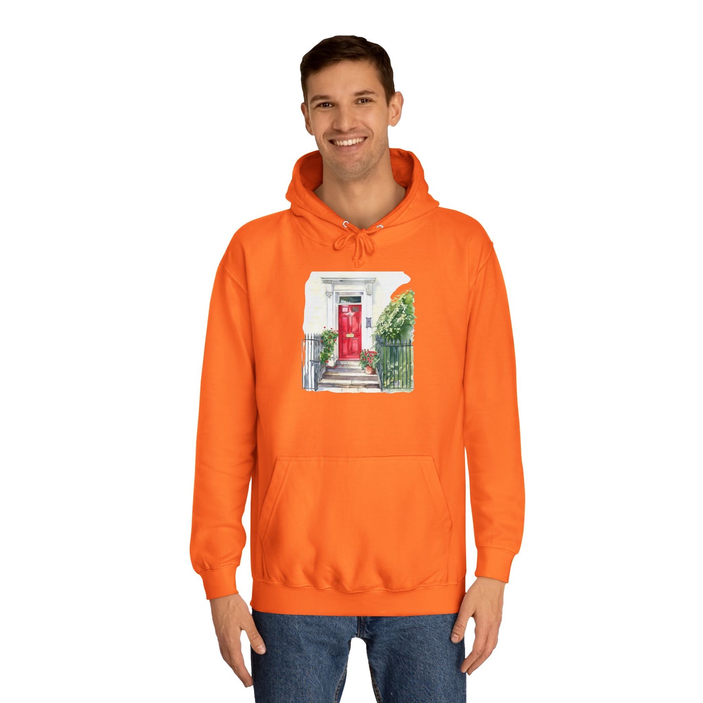 Unisex College Hoodie - British Heritage and Scenic Wonders