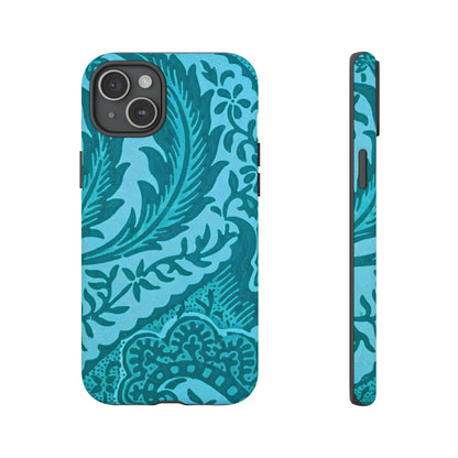 Protective Phone Case with Elegant Teal Design, Tough Cases, Floral Phone Cover, Stylish Smartphone Protection, Gifts for Her, Trendy [...]