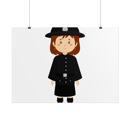 Charming Firefighter Rolled Posters for Kids' Rooms, Playful Wall Art, Fire Safety Decor, Kids' Gifts, Educational Prints