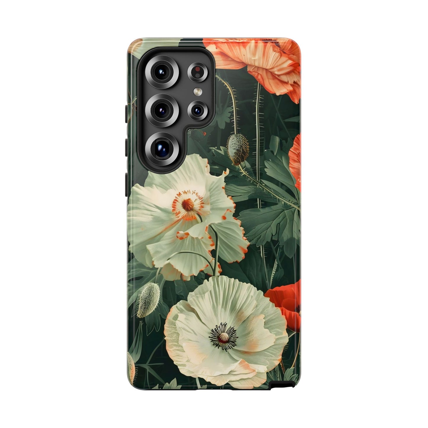 Floral Phone Case - Tough Cases, Botanical Design, Gift for Friends, Trendy Mobile Cover, Personalized Phone Accessory