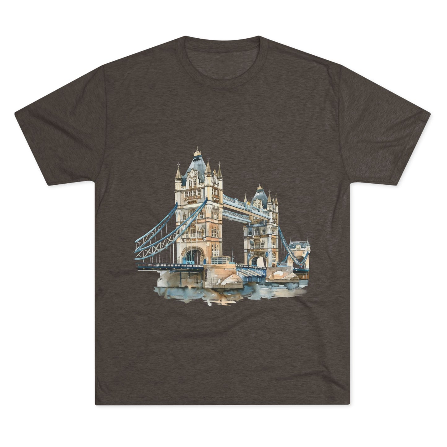 London Bridge Elegant Unisex Tri-Blend Crew Tee
