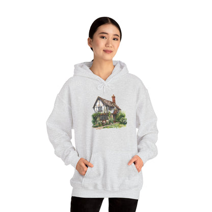 Unisex Heavy Blend™ Hooded Sweatshirt - Charming & Cozy - Life in a British Village House
