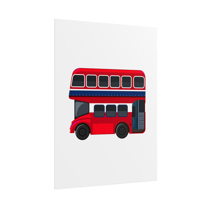 Red Double Decker Bus Rolled Posters