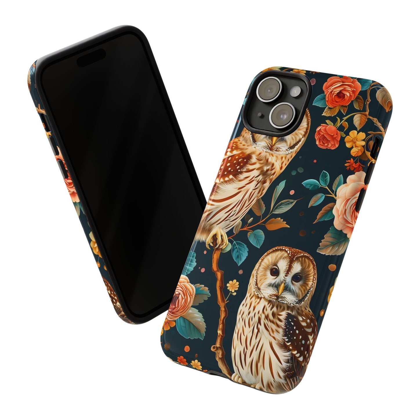 Owl Phone Case with Floral Design, Tough Phone Cover for Nature Lovers, Gift for Bird Enthusiasts, Stylish Protection for Smartphones, [...]
