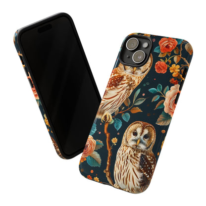 Owl Phone Case with Floral Design, Tough Phone Cover for Nature Lovers, Gift for Bird Enthusiasts, Stylish Protection for Smartphones, [...]