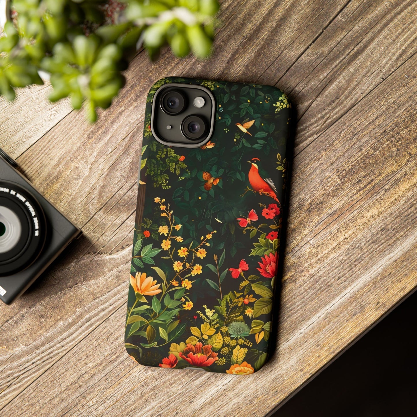 Floral Tough Phone Case, Nature-Inspired Design, Ideal for Garden Lovers, Gift for Birthdays, Christmas, Eco-Friendly Accessory