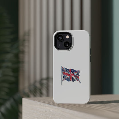 UK Flag Magnetic Tough Case, Durable Phone Cover, British Pride Accessory, Gift for Travelers, Patriot’s Tech Protector