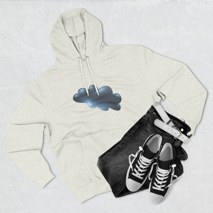 Three-Panel Fleece Hoodie - Serene Cloudscape - Dreamy Cloud Design