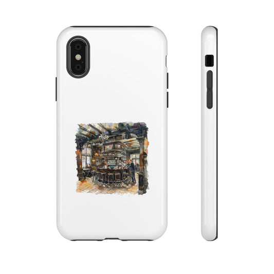 Stylish Tough Case for Phone - Cozy Cafe Artwork Design