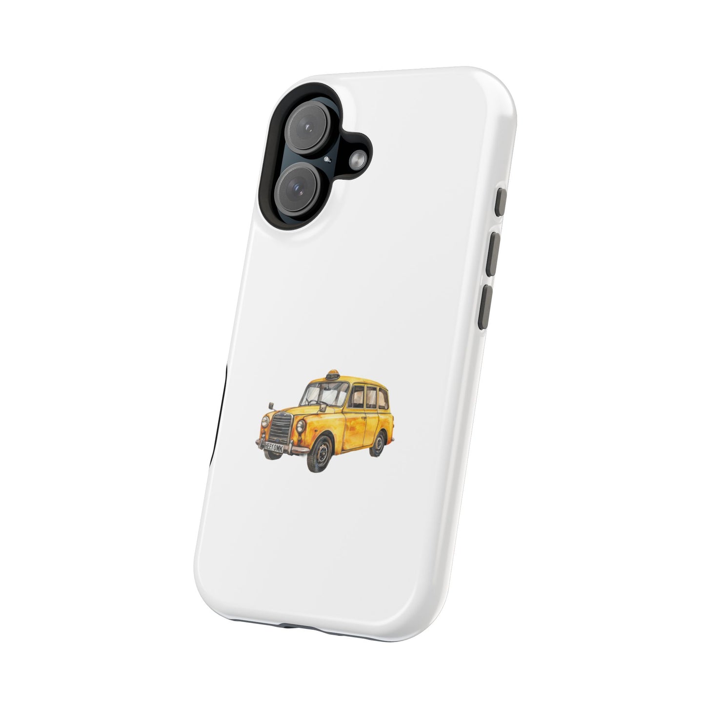 New York Taxi Magnetic Phone Case, Cute Gift for NYC Lovers, Travel Accessories, Unique Phone Cover, Durable Tough Case