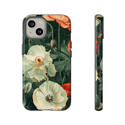 Floral Phone Case - Tough Cases, Botanical Design, Gift for Friends, Trendy Mobile Cover, Personalized Phone Accessory
