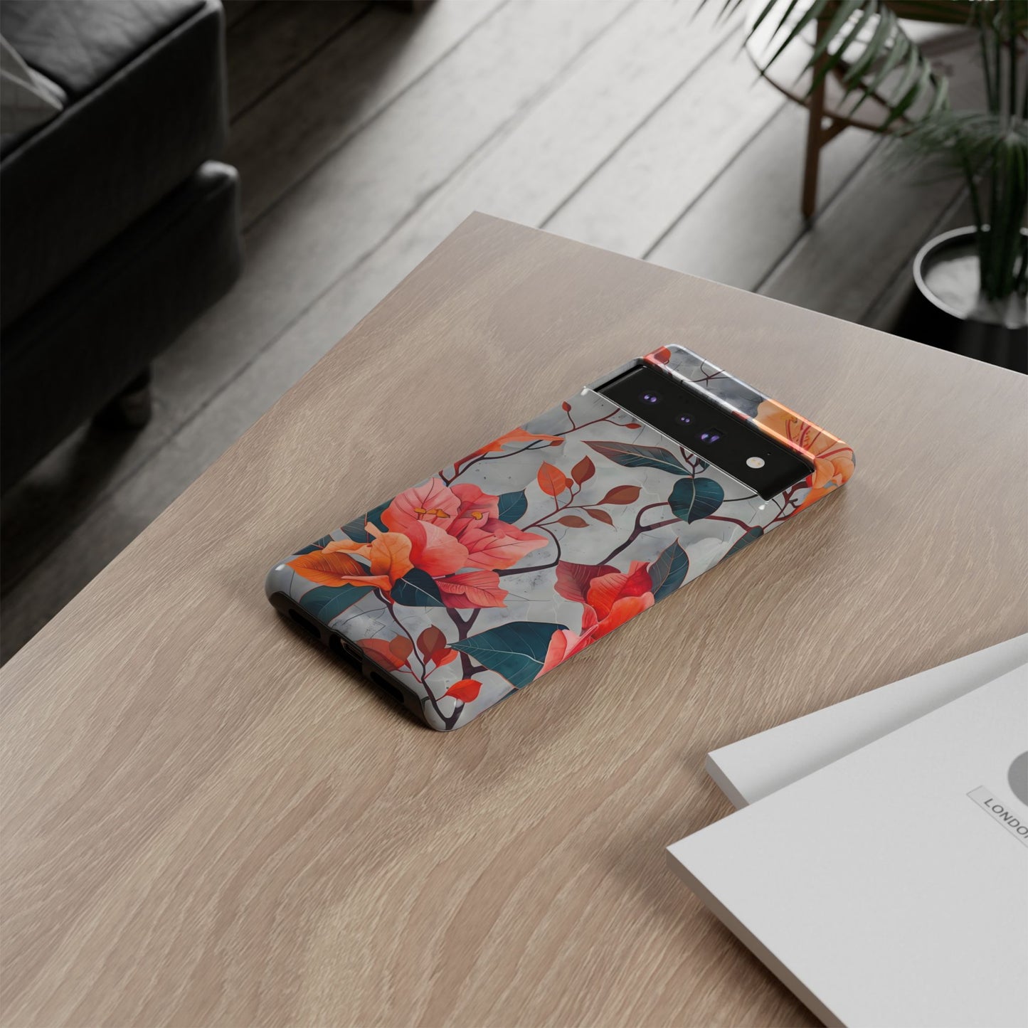 Floral Phone Case - Tough Cases, Protective Cover, Smartphone Accessories, Gift for Her, Stylish Tech Gear, Floral Designs