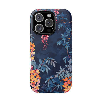 Floral iPhone Case, Tough Phone Cover, Gift for Her, Nature Lover Accessory, Spring Decor, Unique Floral Design