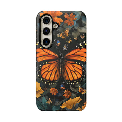 Monarch Butterfly Phone Case, Tough Cases, Nature Lover Gift, Floral Mobile Cover, Eco-Friendly Phone Accessory, Butterfly Design