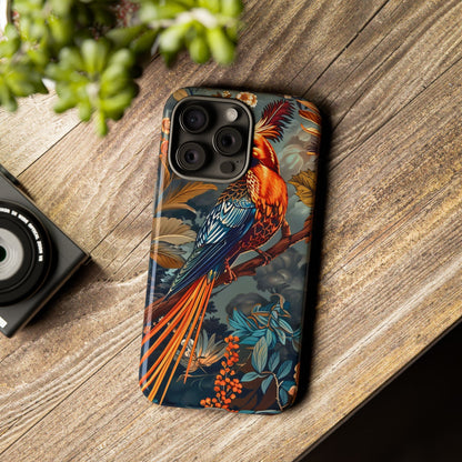 Vibrant Phone Case with Exotic Bird Design, Floral Phone Cover, Tough Case for Nature Lovers, Unique Gift Idea, Phone Accessory, [...]