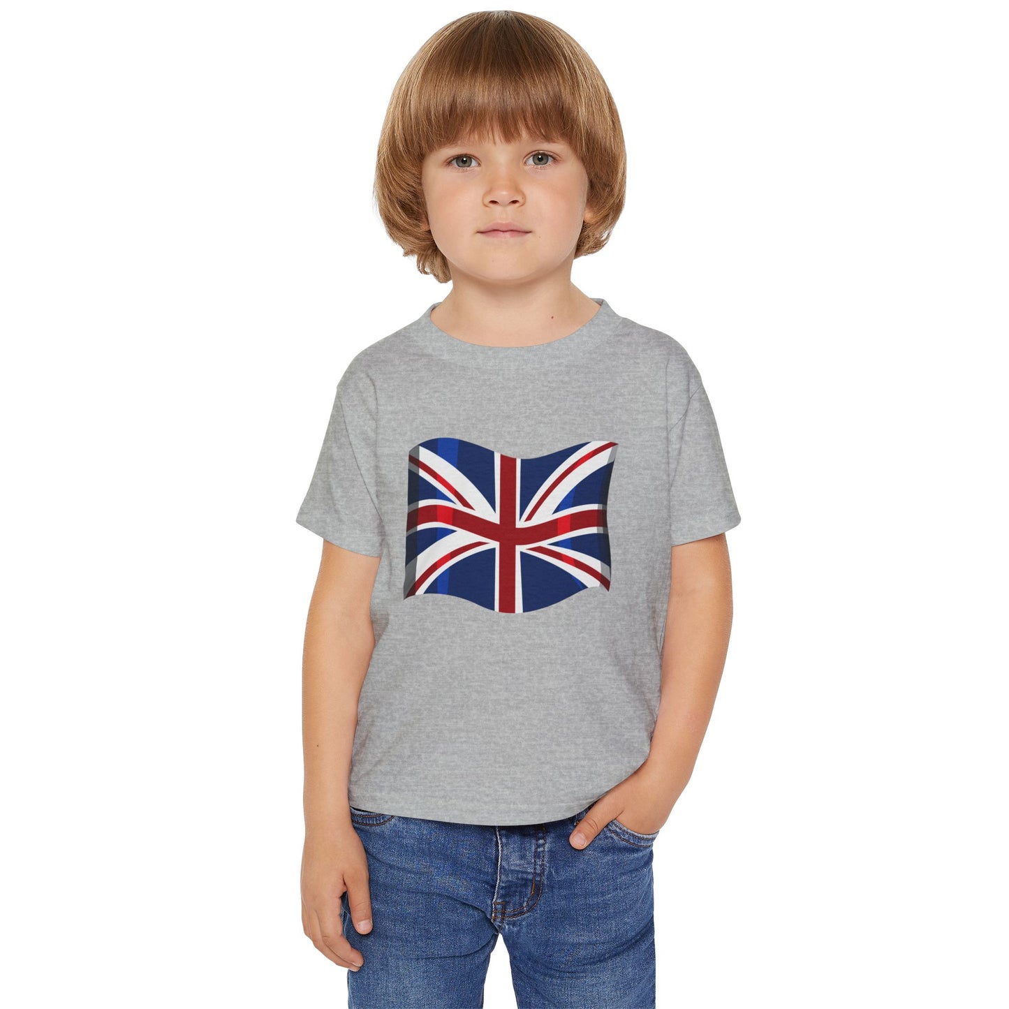 British Flag Toddler T-Shirt - Cute Cotton Tee for Kids - Perfect for Playtime or Celebrations