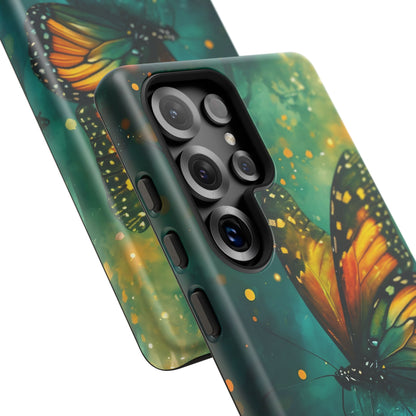 Colorful Butterfly Phone Case, Tough Cases for iPhone and Samsung, Cute Tech Accessories, Nature Lovers Gift, Vibrant Floral Design