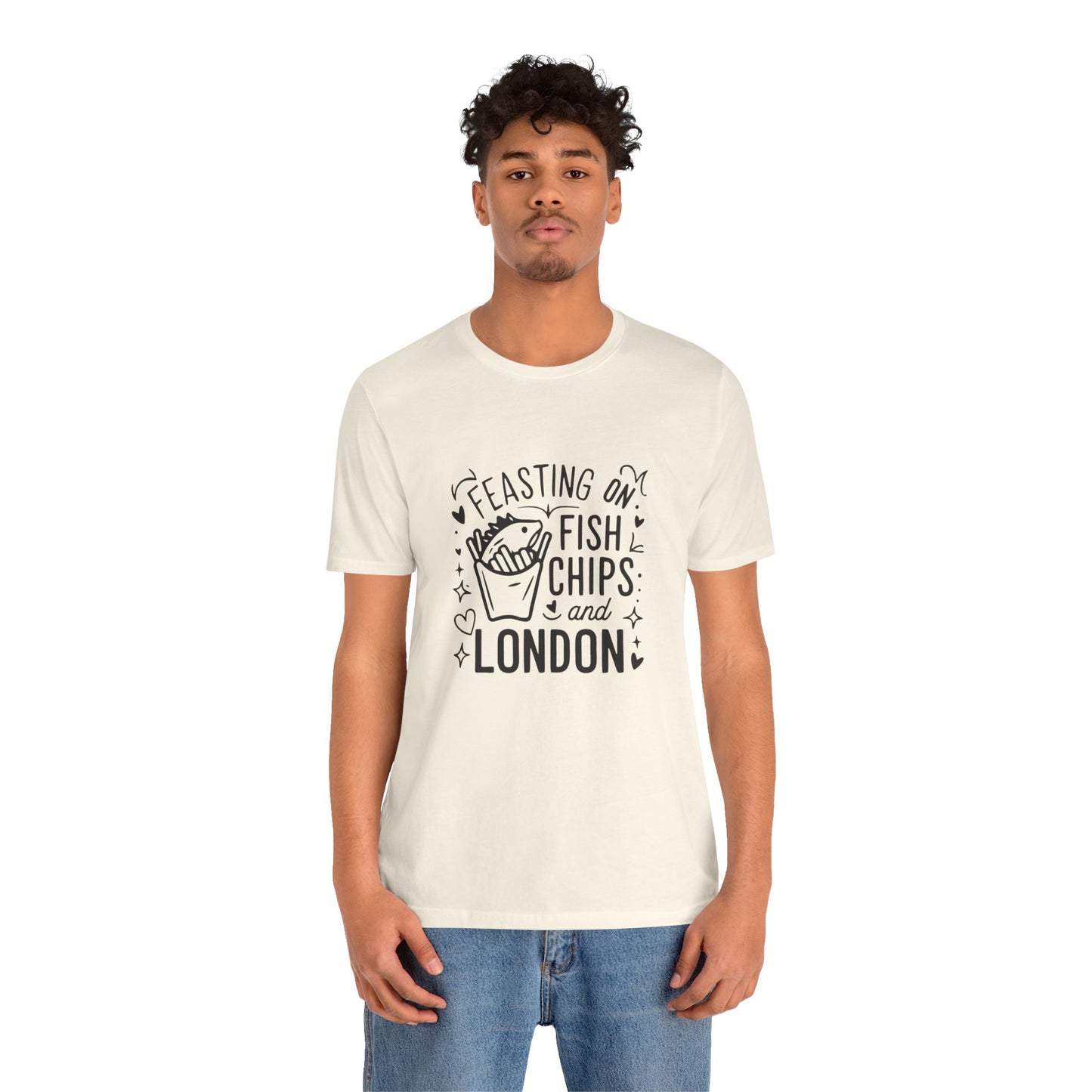 Unisex Jersey Short Sleeve Tee - British Classic: Fish & Chips in London