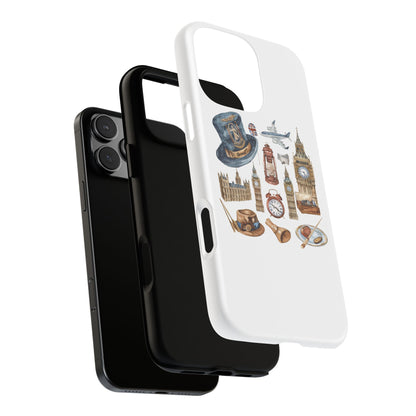 London-Themed Phone Case, Durable iPhone Cover, Gift for Travelers, Unique Cell Phone Accessories, Stylish Gadget Protection