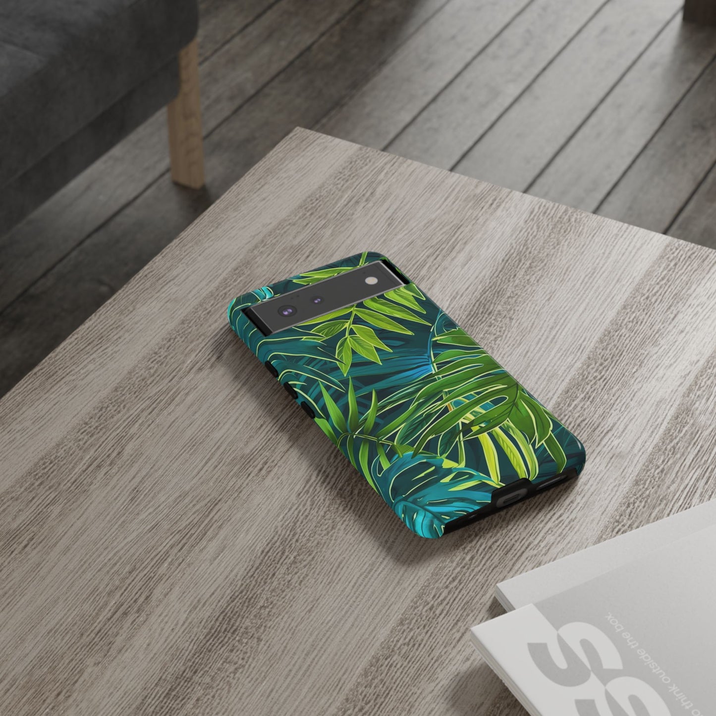 Tropical Phone Case - Durable Green Leaf Design, Eco-Friendly Gift, Trendy Accessory, Nature Lover's Case, Summer Vibes