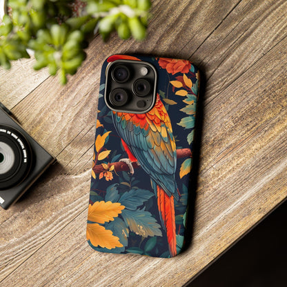Vibrant Parrot Phone Case - Tough, Stylish, Nature-Inspired, Tropical, Wildlife, Perfect Gift, Summer Vibes