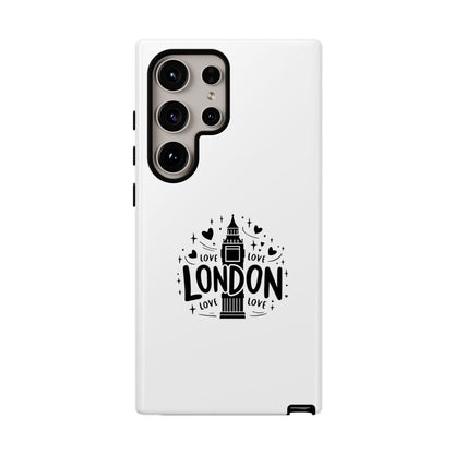 London Love iPhone Case | Tough Cases, London Theme, Gift for Travelers, Unique Phone Accessory, Cute Tech Gifts