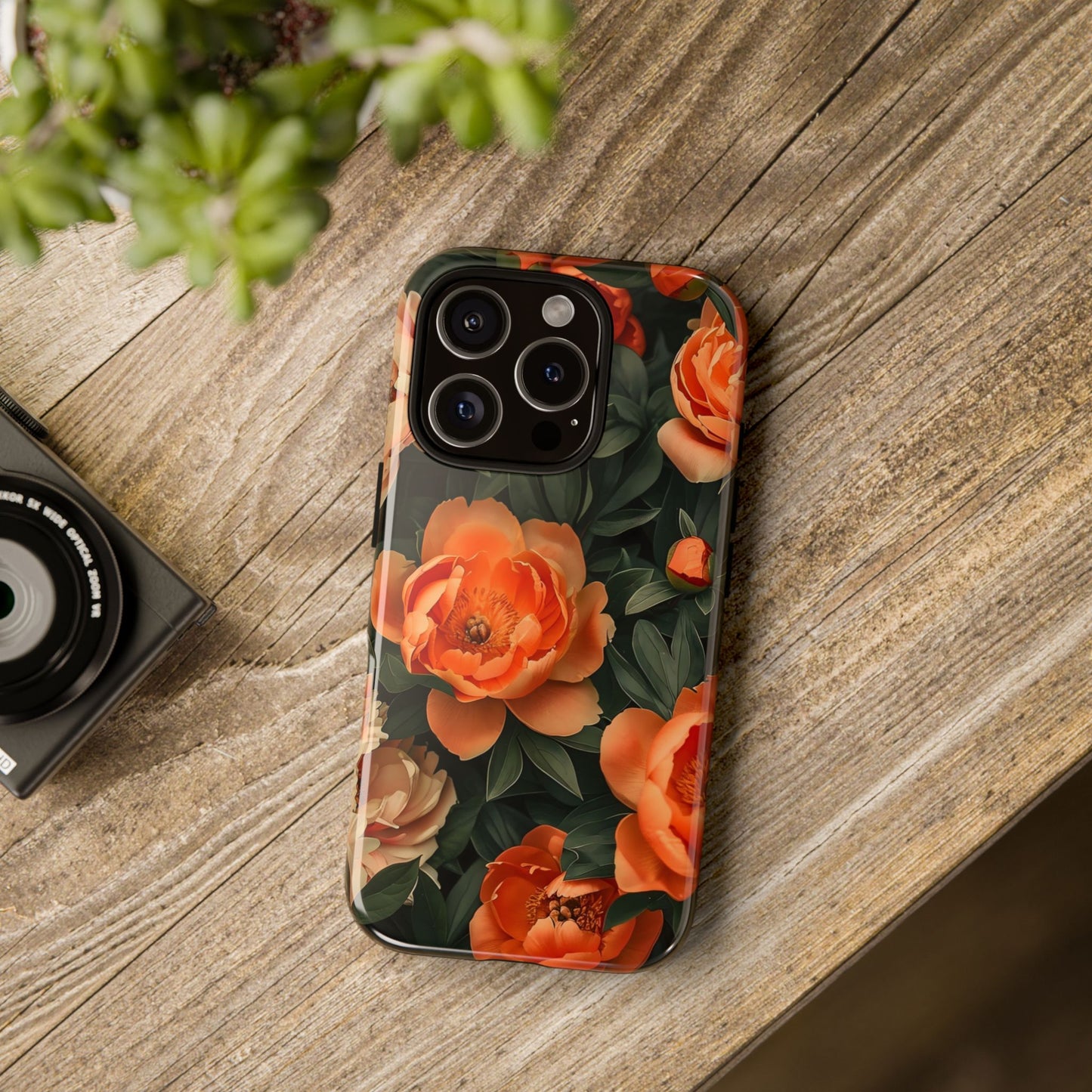 Stylish Floral Phone Case, Tough Cases, Floral Phone Cover, Gift for Her, Spring Accessories, Mother's Day, Phone Protection