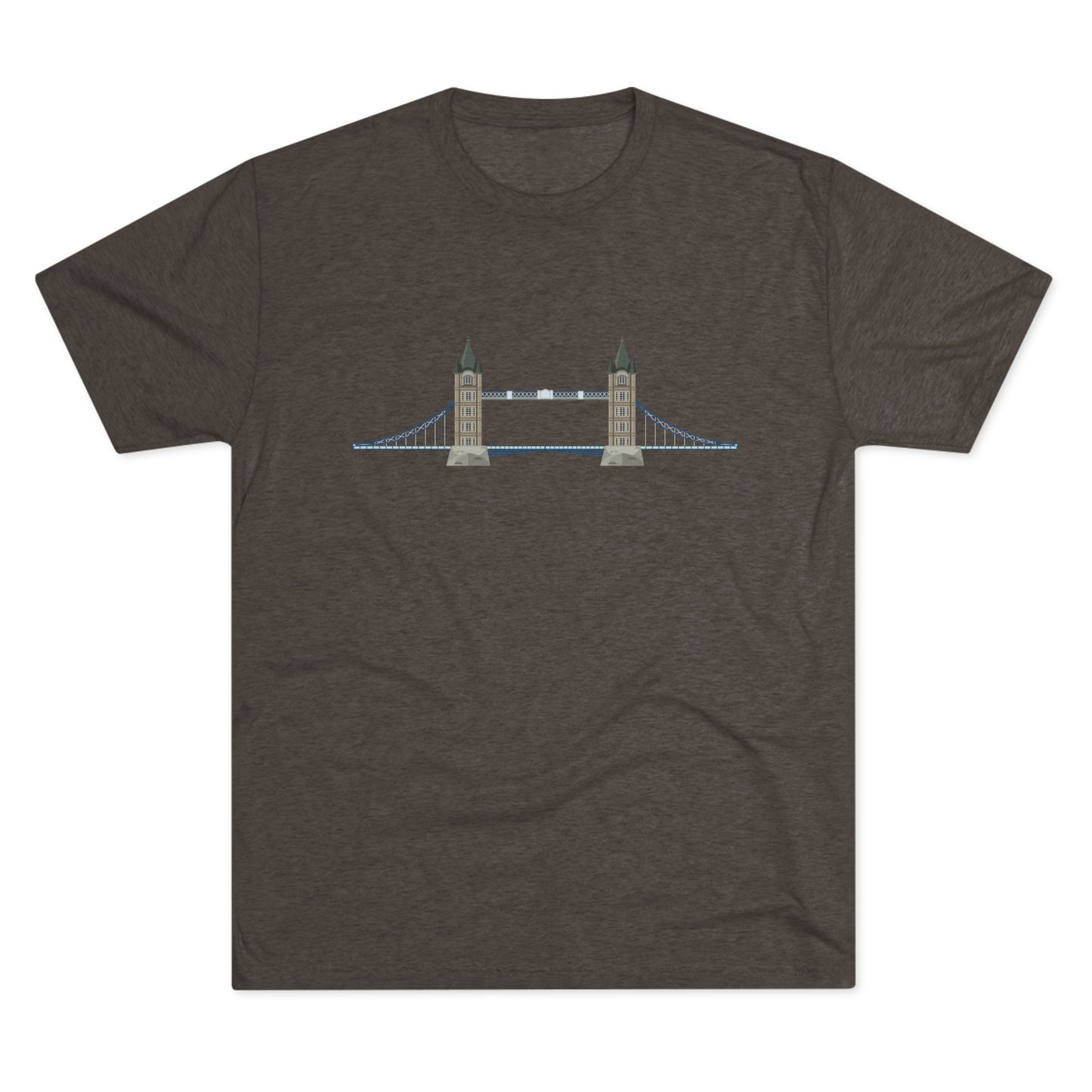 Tower Bridge - Iconic London Trendy Unisex Tri-Blend Crew Tee