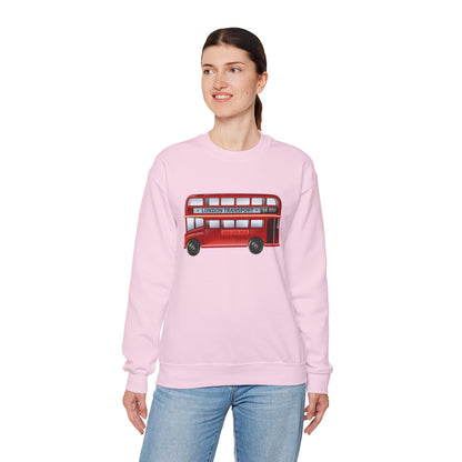 Unisex Heavy Blend™ Crewneck Sweatshirt - Hop On! The British Double-Decker Experience