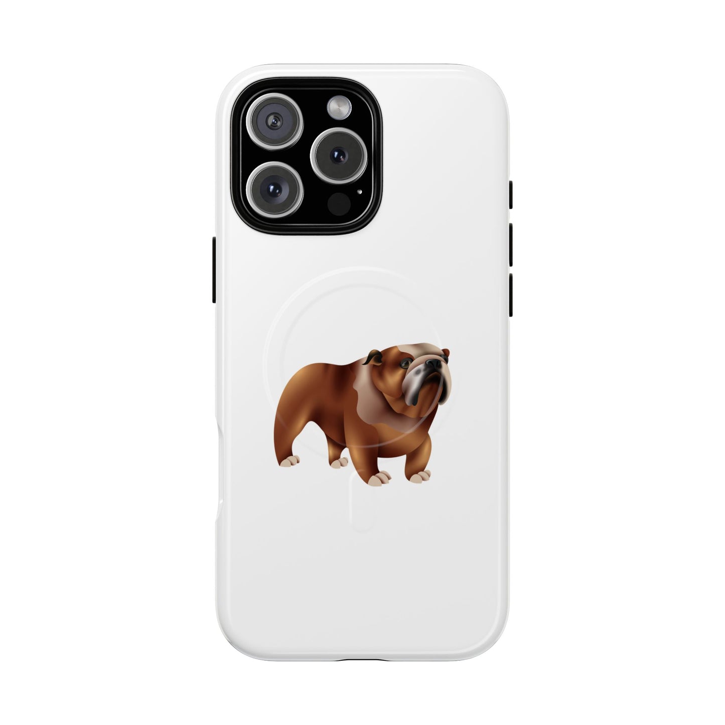 Custom Bulldog Tough Magnetic Case for iPhone, Pet Lover Gift, Durable Phone Protection, Unique Bulldog Design, Dog Owner Accessories