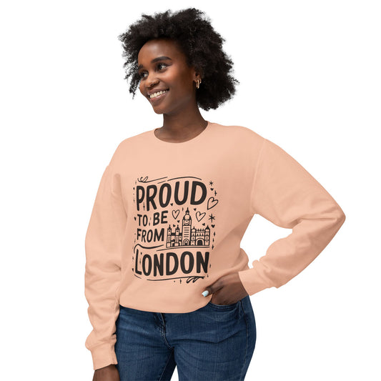 Unisex Lightweight Crewneck Sweatshirt - Proud to be from London