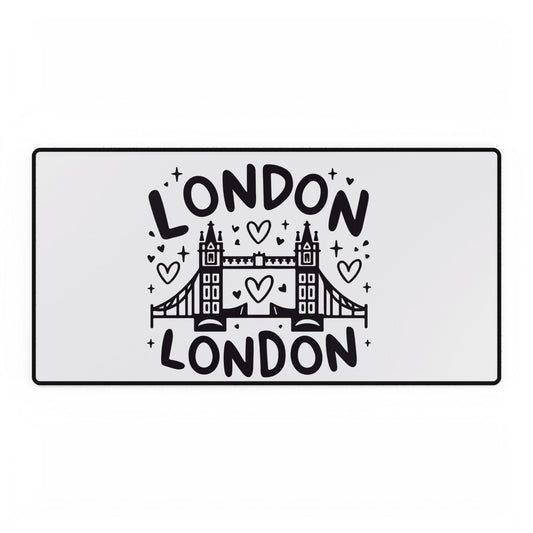 London-themed Desk Mat - Chic Office Decor, Workspace Essential, Gift for Travelers, Modern Design, Desk Accessories