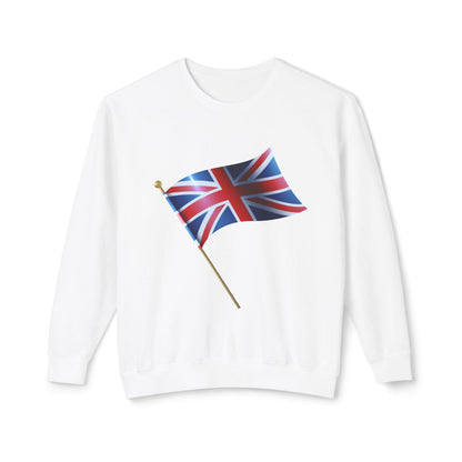 Unisex Lightweight Crewneck Sweatshirt - Classic UK Flag