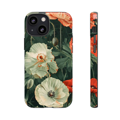 Floral Phone Case - Tough Cases, Botanical Design, Gift for Friends, Trendy Mobile Cover, Personalized Phone Accessory