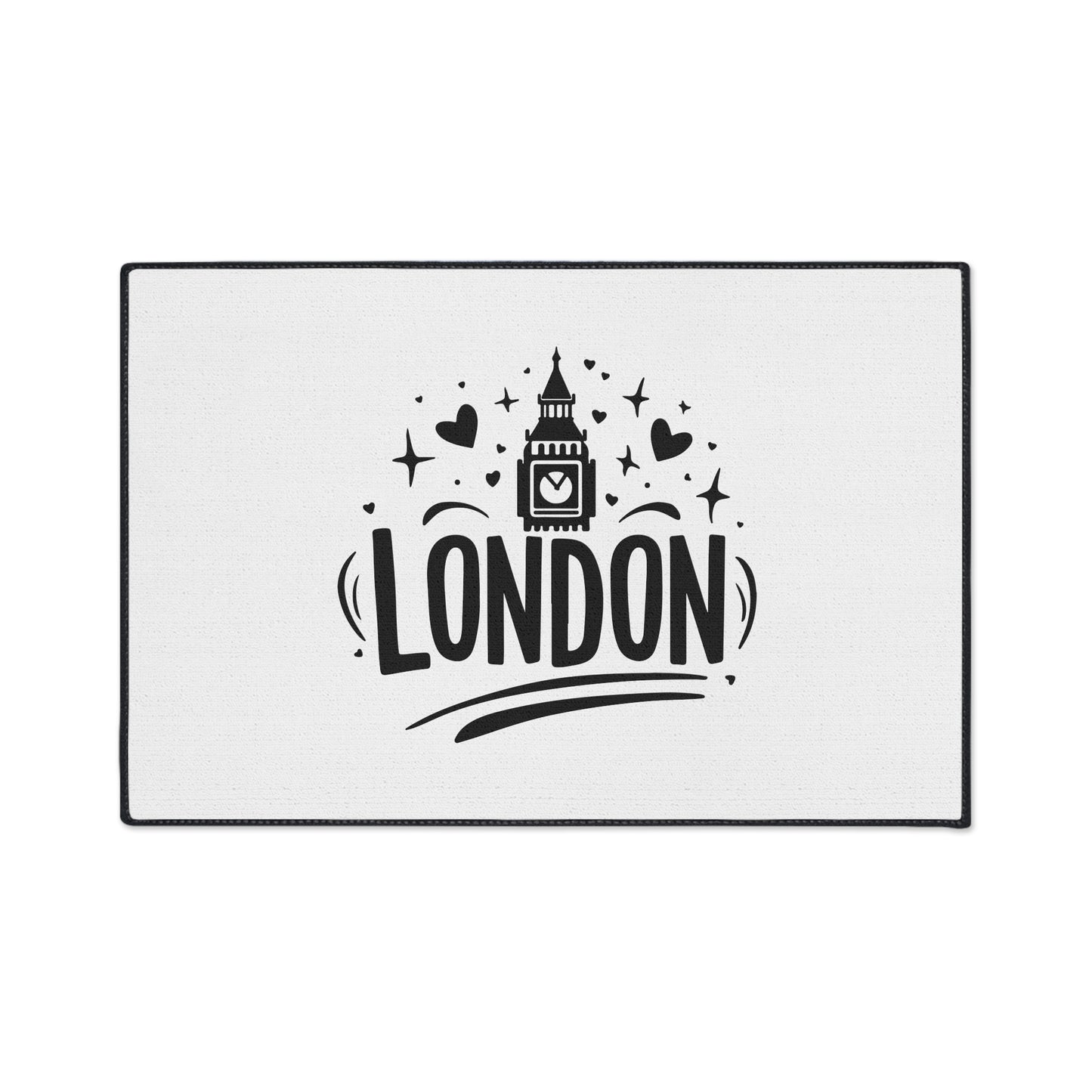 Stylish London Floor Mat | Heavy Duty Home Decor, Entryway Rug, UK Themed Gift, Kitchen Accessory, Housewarming Present
