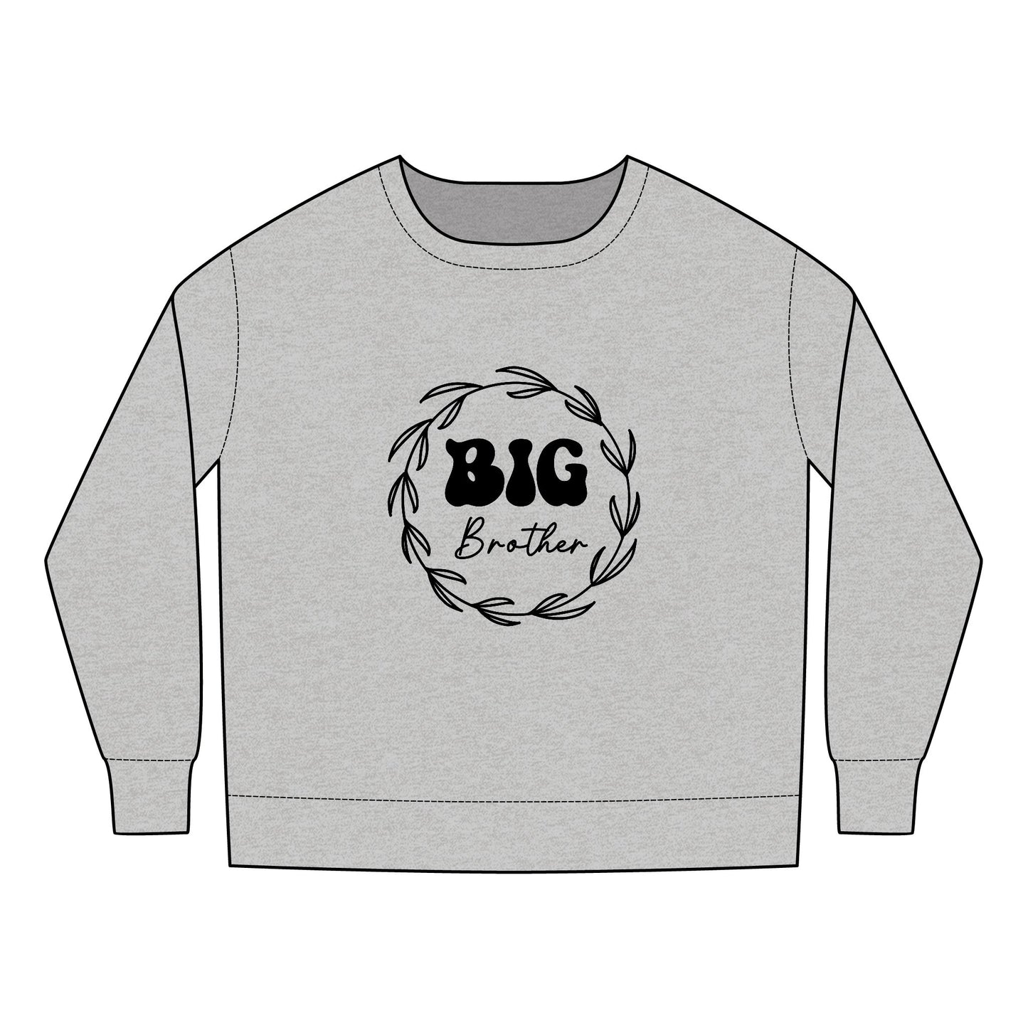 Toddler Sweatshirt - Big Brother Retro SVG PNG Design  - Cute Sibling Announcement Gift