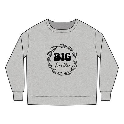 Toddler Sweatshirt - Big Brother Retro SVG PNG Design  - Cute Sibling Announcement Gift