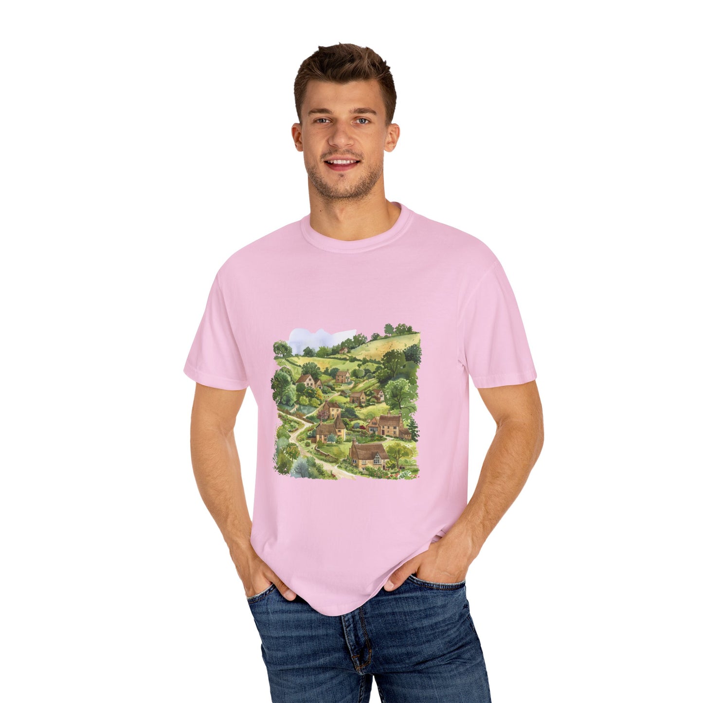 Unisex Garment-Dyed T-shirt - Iconic British Nature and Cultural Legacy