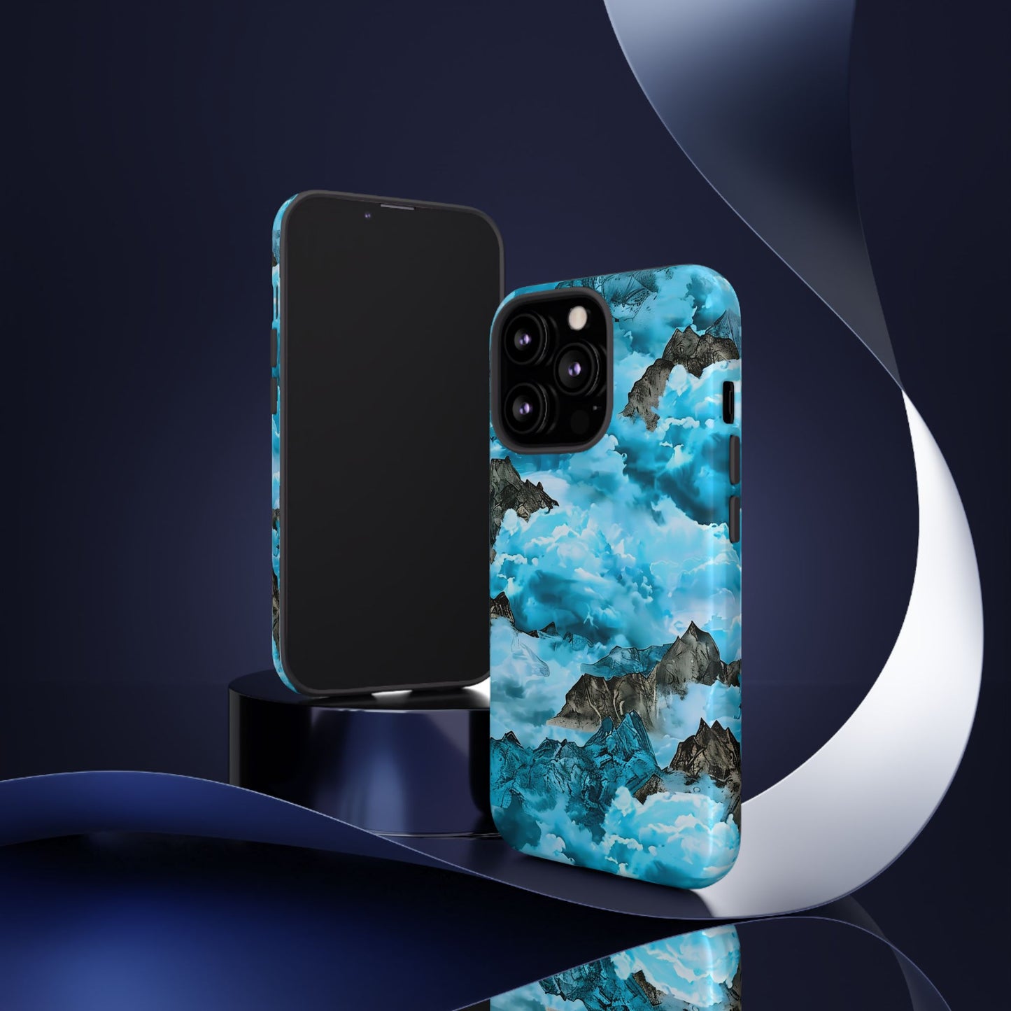 Mountain Wave Phone Case - Adventure Gear, Outdoor Gifts, Stylish Cases, Trendy Accessories, Nature Lovers