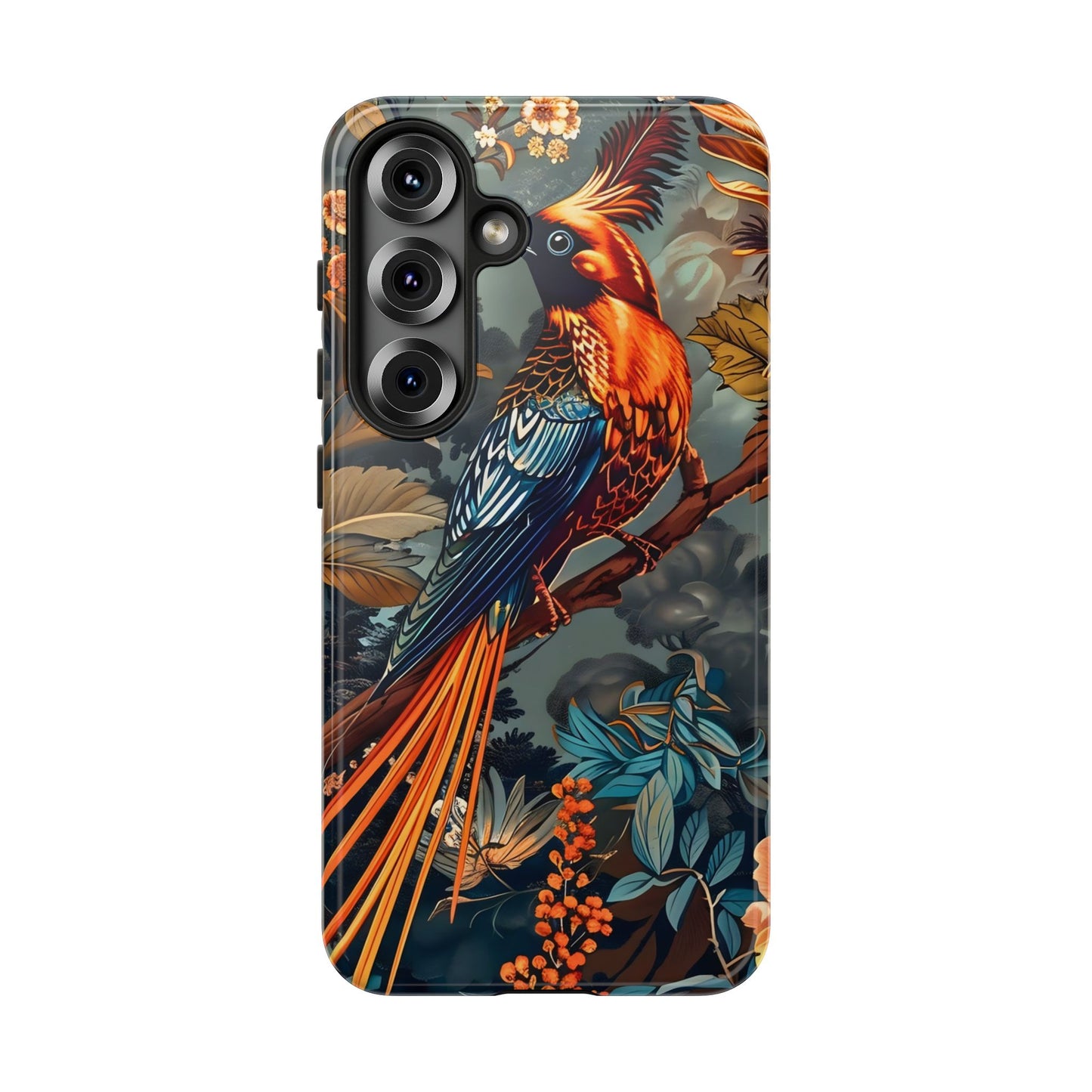 Vibrant Phone Case with Exotic Bird Design, Floral Phone Cover, Tough Case for Nature Lovers, Unique Gift Idea, Phone Accessory, [...]