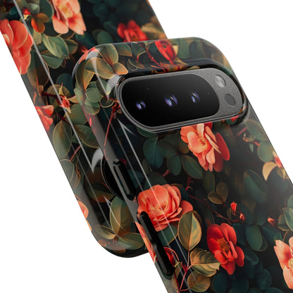 Floral Phone Case - Elegant Floral Design, Tough Protective Case, Perfect Gift for Her, Trendy Phone Accessories, Mother’s Day, Birthday