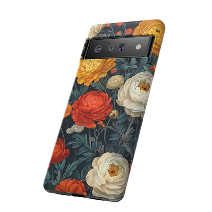 Floral Tough Case for Phones | Durable Floral Phone Cover, Boho Chic, Unique Gift for Her, Phone Protection, Flower Design